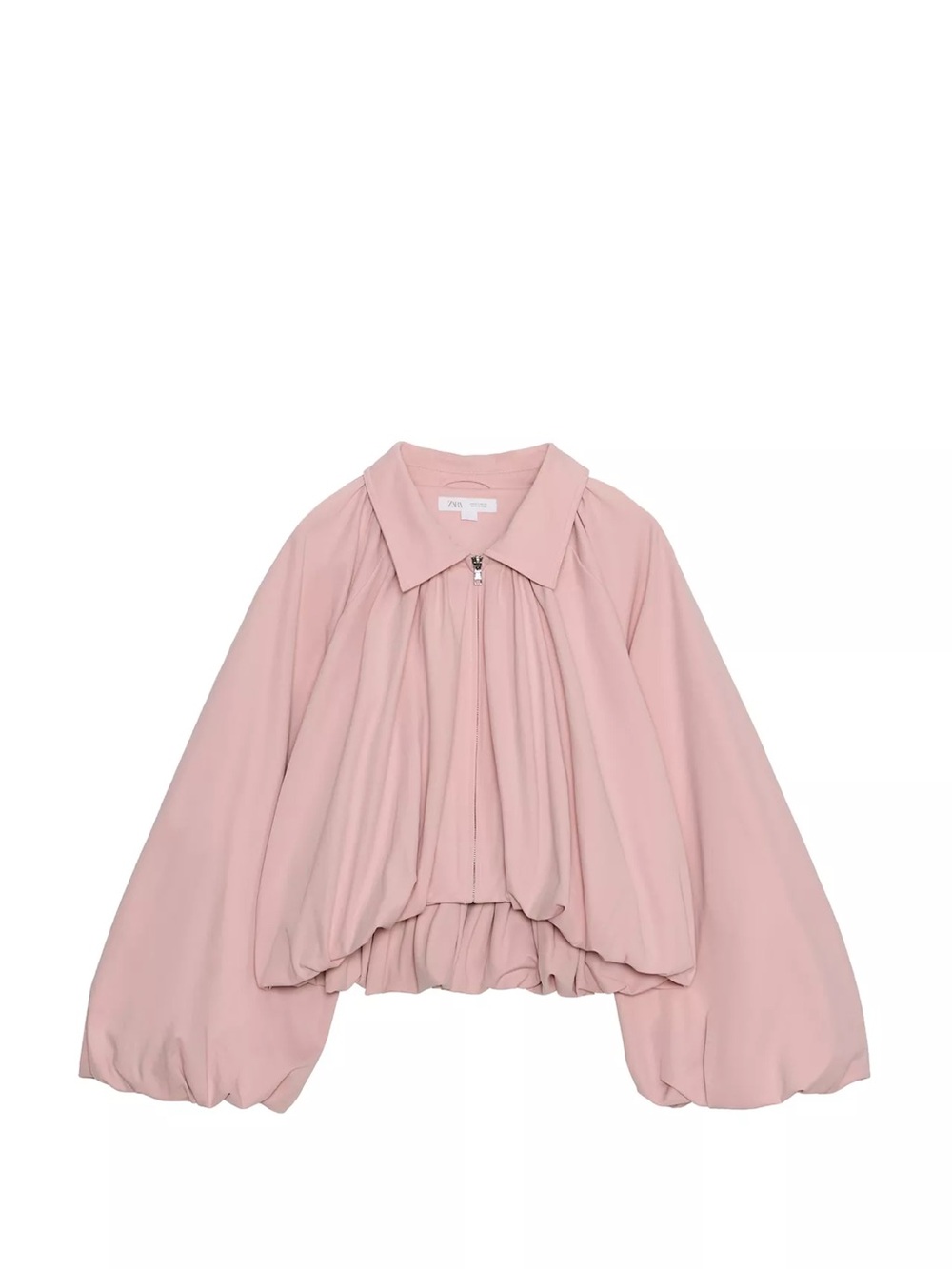 NWT Puff sleeve pink bomber jacket ZARA